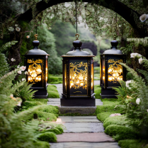 How to Make a Wedding Aisle with Lanterns and Greenery