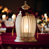 Lanterns for Wedding Centerpieces: Coordinating with Table Linens