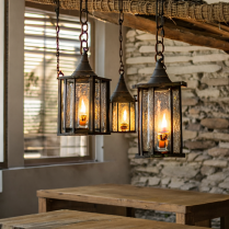 How to Create a Rustic Lantern Chandelier for Your Dining Room