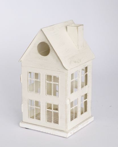 Handmade Customized Modern and Stylish House Shaped Metal Candle Holder Lantern