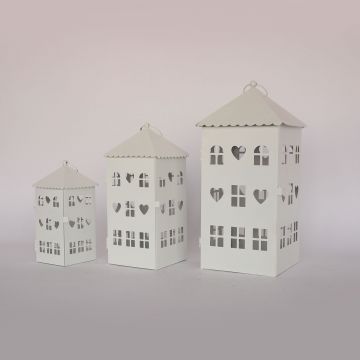 Metal Candle Holders Little House Lanterns Cute Candle holders Simple Home Table Decorations JL060345