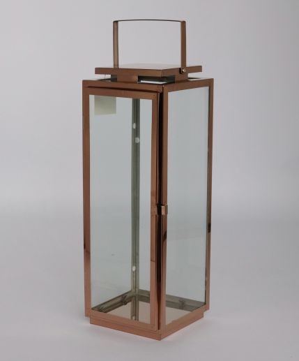 High Quality Stainless Steel Lantern Set of 3 Assorted with Clear Glass JL050039