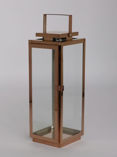 High Quality Stainless Steel Lantern Set of 3 Assorted with Clear Glass JL050039