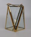 Table Top Geometric Metal Wire Iron Tea Light Candle Holder Lantern Gold Stainless Steel Metal Iron Candle Holder JL050097