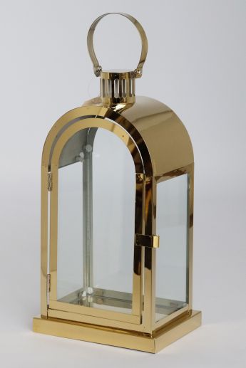 Gold Finish Stainless Steel Lantern For Wedding Decor JL050098