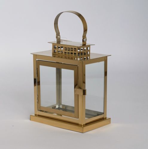 Handcrafted stainless steel lantern gold handcrafted floor decorative lantern