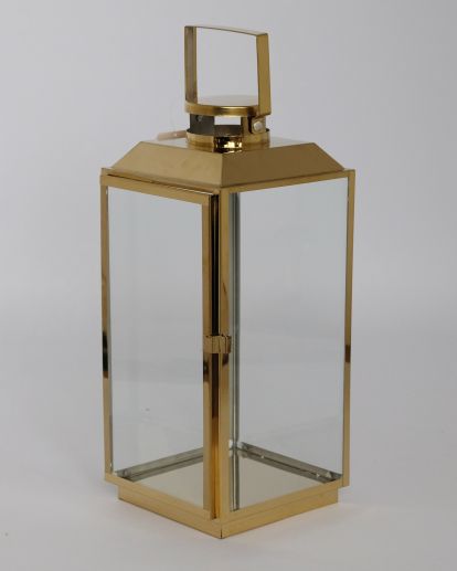 Handcrafted stainless steel lantern gold handcrafted floor decorative lantern 