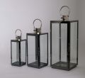 Brand New Home Decoration Large Black Stainless Steel Candle Lantern