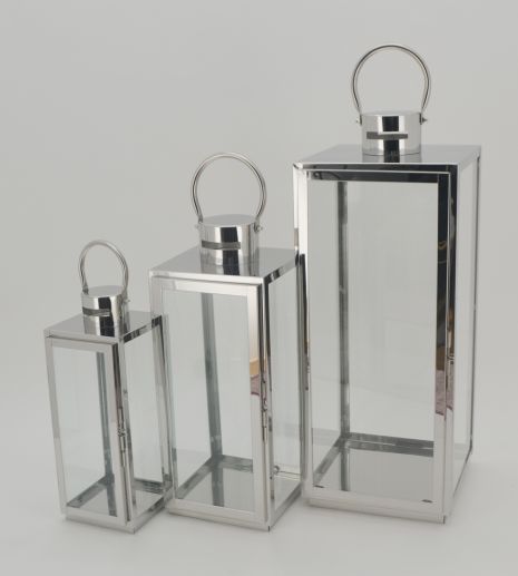 Stainless Steel Lantern For Indoor And Outdoor Decoration Stainless Candle Lantern For Home Decor