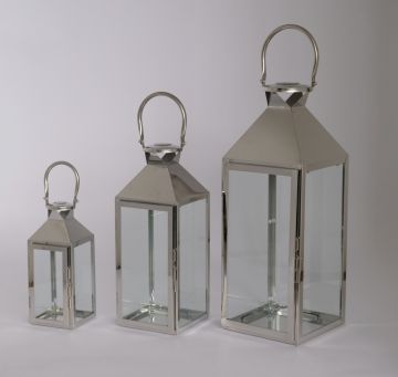 New design metal polished lantern for home and garden decor use handmade stainless steel lantern for wedding and festive season JL070011