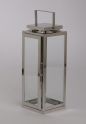 High Quality Stainless Steel Lantern Set of 3  Assorted with Clear Glass 