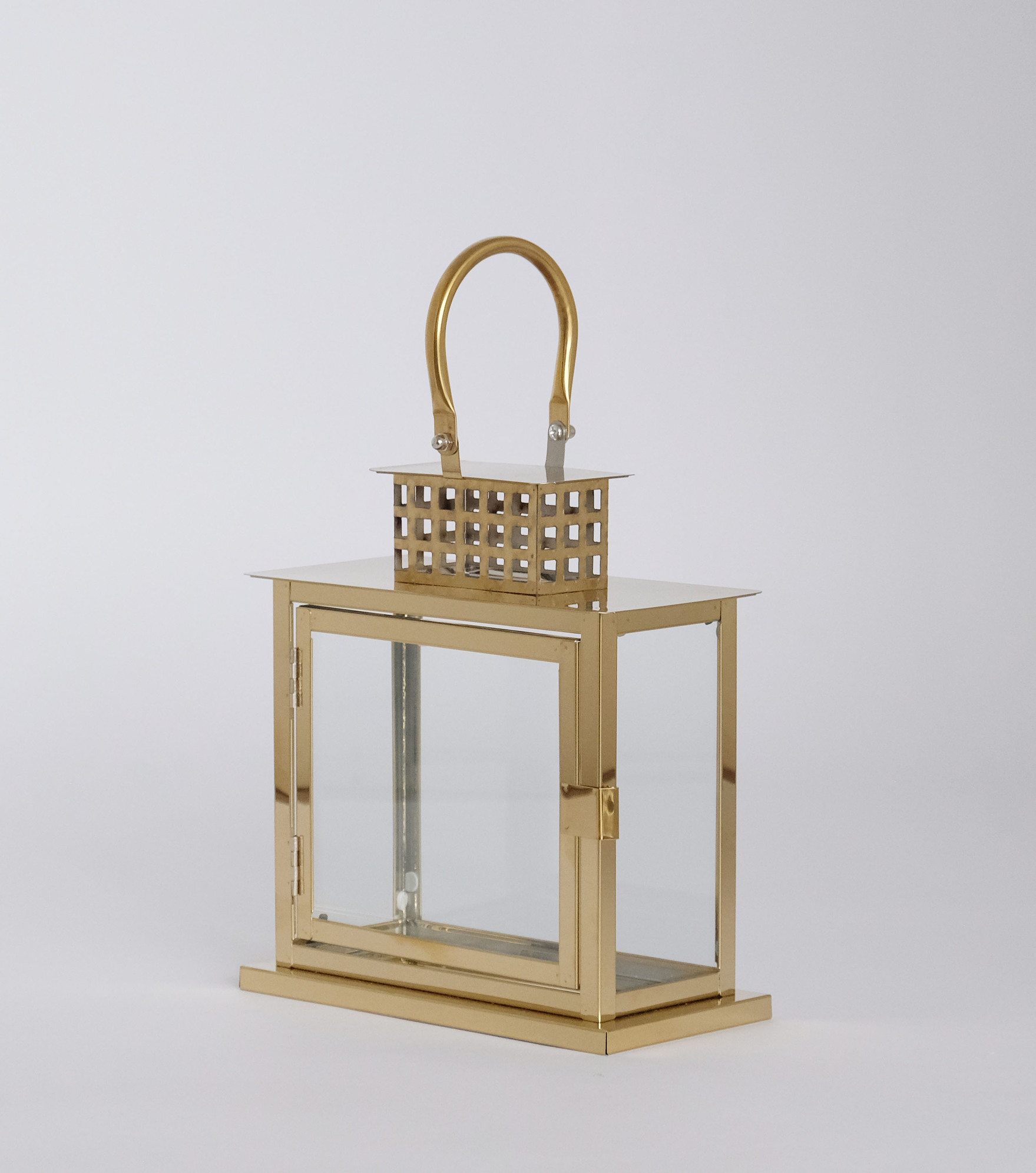 High Quality Stainless Steel Lantern Set of 2 for home decoration and wedding deco JL070067