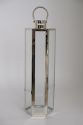 Stainless Steel And Glass Hanging Lantern Shiny Silver Finished For Home And Garden Decorative Candle Lanterns