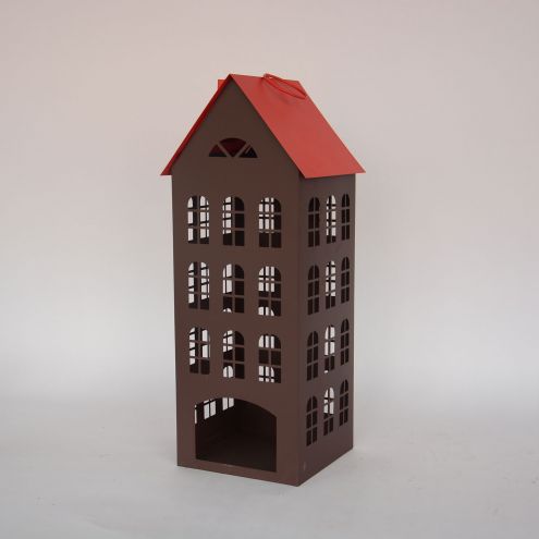 House Metal Home Decoration Big Garden Colorful Outdoor Metal Lantern Candle Holder