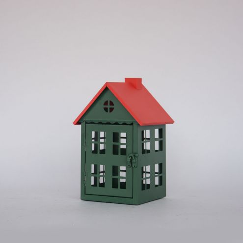 Wholesale Christmas Metal House Wire Votive Lantern for Home Decoration Candle Holder