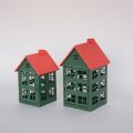 Wholesale Christmas Metal House Wire Votive Lantern for Home Decoration Candle Holder