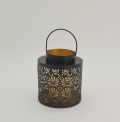 Moroccan Style Metal Lantern Hanging Vintage Hollowed Out Design Candle Holder
