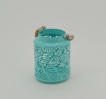 Hollow Design Ceramic Lantern Garden Courtyard Decorative Lighting Lanterns Candle Holder JL012222S