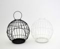 Metal Wire Hanging Lantern Candle Holder for Garden Yard Outdoor Round Candle Holder
