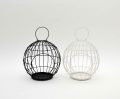 Metal Wire Hanging Lantern Candle Holder for Garden Yard Outdoor Round Candle Holder