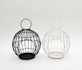 Metal Wire Hanging Lantern Candle Holder for Garden Yard Outdoor Round Candle Holder