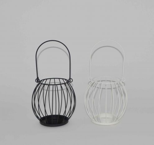 Metal Hanging Candle Holder Pumpkin Shape Votive Candle Holder Iron Wired Tealight Lantern