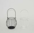 Metal Hanging Candle Holder Pumpkin Shape Votive Candle Holder Iron Wired Tealight Lantern