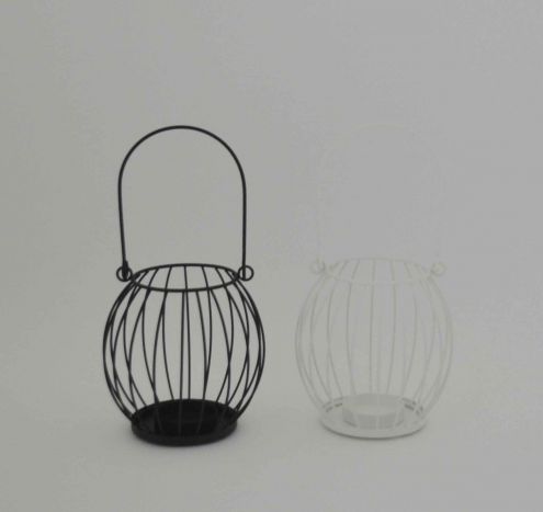 Metal Hanging Candle Holder Pumpkin Shape Votive Candle Holder Iron Wired Tealight Lantern