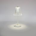 USB Rechargeable LED Desk Lamp Bedroom Bedside Crystal Small Table Lamp