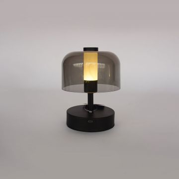 Modern Nordic Style Rechargeable Wireless LED Table Lamp round Shape Touch Control Indoor Use JL050151