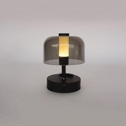 Modern Nordic Style Rechargeable Wireless LED Table Lamp round Shape Touch Control Indoor Use