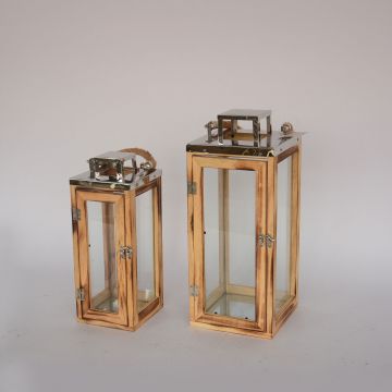 Bulk Selling Lighting Ornaments Modern Decorative Lantern And Candle Holder Selling At Low Price Most Trending Wood Lantern Sale JL060052