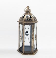 Rust-Resistant Metal Lantern Guide for Outdoor Use
