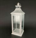 Metal Lanterns Simple European Style Iron Candle Holders with Clear Glass, For Home and Garden Decorations