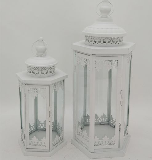 Competitive price metal lantern tall outdoor decorative black metal candle lanterns