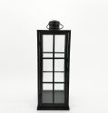 Metal Lanterns Simple European Style Iron Candle Holders with Clear Glass, For Home and Garden Decorations