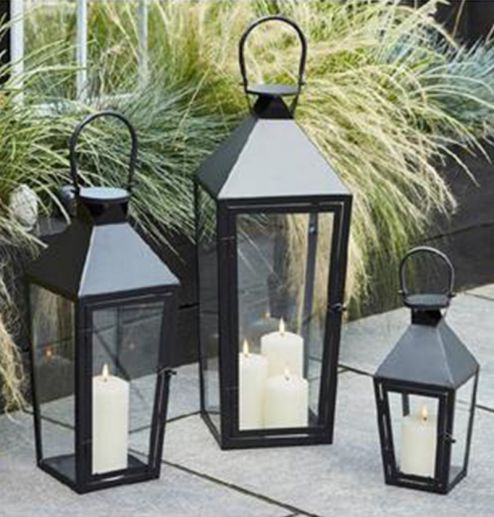 Wholesale Outdoor Decorative Garden Candle Holder Metal Lantern