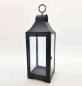 Metal Lanterns Simple European Style Iron Candle Holders with Clear Glass, For Home and Garden Decorations