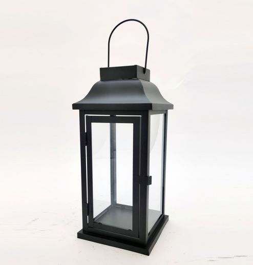 Home Decorative Cage Lantern Suspensible metal Candlestick and Glass Factory Direct