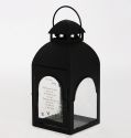Cage Design Decorative Black Finished Iron Metal Candle Holder Custom Home and Garden Metal Candle Lantern