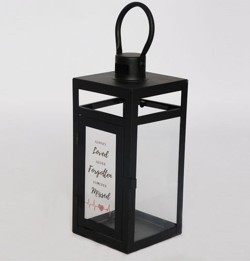 Metal Lanterns Simple European Style Iron Candle Holders with Clear Glass, For Home and Garden Decorations