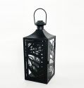 Metal Lanterns Simple European Style Iron Candle Holders with Clear Glass, For Home and Garden Decorations