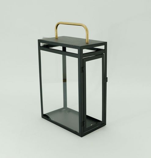 Lantern Black Decorative Metal Glass Lantern Latest Trending For Home Decoration High Quality Iron Lantern Black Color