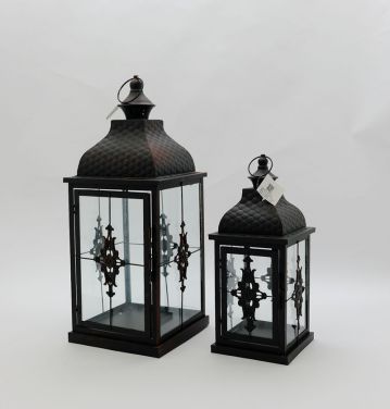 Stainless steel Candle Holders Elegant Iron Simple Glass Lanterns Garden Decor JL050114