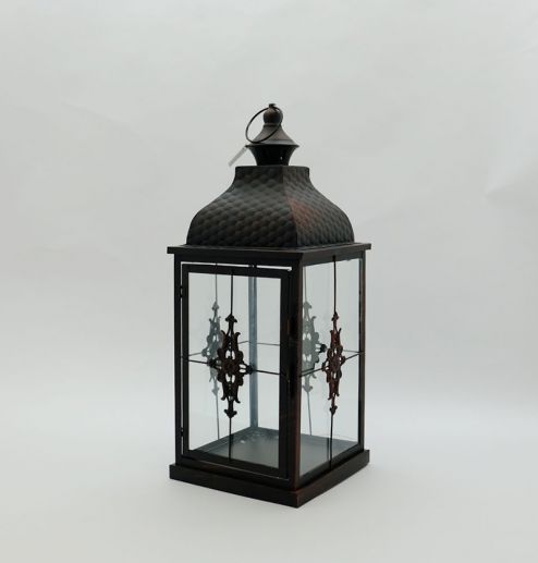 Stainless steel Candle Holders Elegant Iron Simple Glass Lanterns Garden Decor
