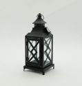 Metal Lanterns Simple European Style Iron Candle Holders with Clear Glass, For Home and Garden Decorations