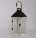 Metal Wind Lanterns Modern Iron Wood Candle Holders Heart Flower Pattern Hollow Out Design Garden Decorations