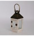 Metal Wind Lanterns Modern Iron Wood Candle Holders Heart Flower Pattern Hollow Out Design Garden Decorations