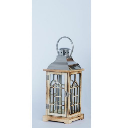 Farmhouse Vintage Decorative Wood Lantern 