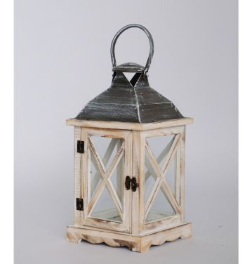 Vintage wooden lanterns Rustic Distressed Floor Candle HolderFarmhouse Decor Home wedding decoration
